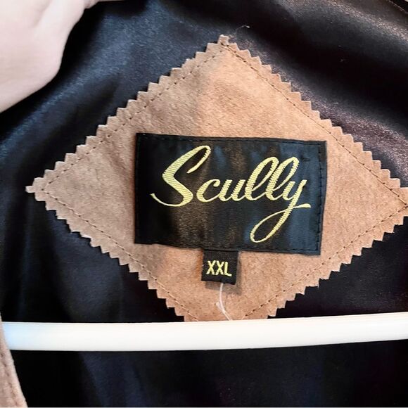 Scully leather vest men’s size XXL Oklahoma Western Button Dressy front pockets - Picture 2 of 5